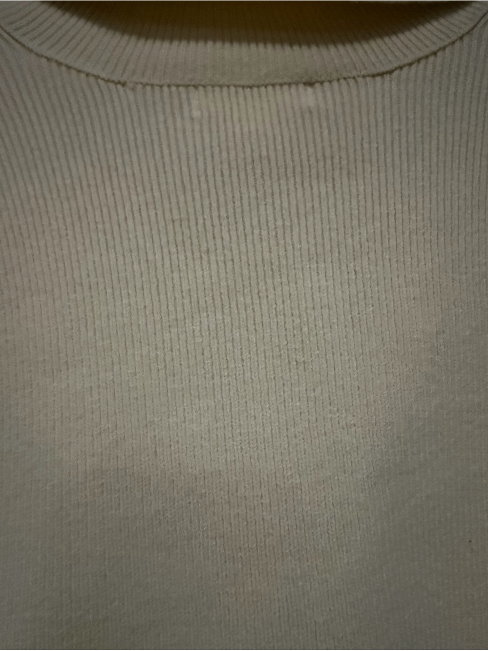 For Love & Lemons Mona Cropped Polo Sweater in Ivory. - Picture 7 of 7